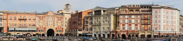 Mediterranean harbour panorama